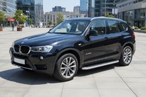 BMW X3 F25 2011-2018 гг. Боковые Подножки Tayga Grey (2 шт., Алюминий) фото 1