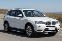 BMW X3 F25 2011-2018 гг. Боковые Подножки Sunrise (2 шт., Алюминий) фото 1