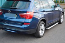BMW X3 F25 2011-2018 гг. Боковые Подножки Fullmond (2 шт., Алюминий) фото 7