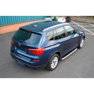 Боковые Подножки Fullmond (2 шт., Алюминий) BMW X3 F25 2011-2018 гг. фото 2
