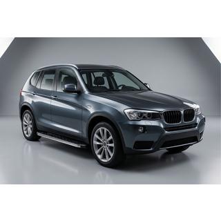 Боковые Подножки BlackLine (2 шт., Алюминий) BMW X3 F25 2011-2018 гг. фото 1