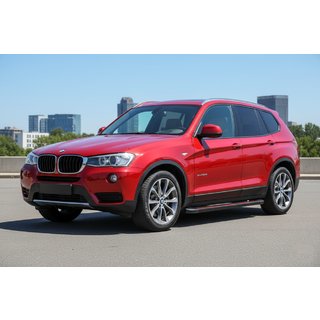 Боковые Подножки Maya Red (2 шт., Алюминий) BMW X3 F25 2011-2018 гг. фото 1