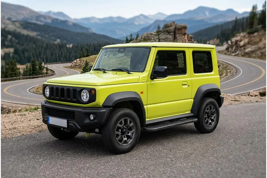 Suzuki Jimny 2018- гг. Боковые Подножки Bosphore Black (2 шт., Алюминий) Image