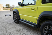 Suzuki Jimny 2018- гг. Боковые Подножки Vision New Black (2 шт., Алюминий) фото 2