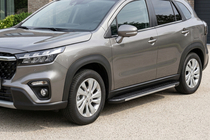 Suzuki SX4 S-Cross 2021- гг. Боковые Подножки Bosphore Grey (2 шт., Алюминий) фото 1