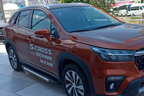 Suzuki SX4 S-Cross 2021- гг. Боковые Подножки Duru (2 шт., Алюминий) фото 4