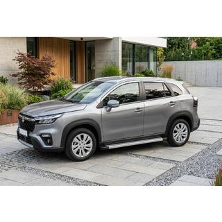 Боковые Подножки Maya V2 (2 шт., Алюминий) Suzuki SX4 S-Cross 2021- гг. фото 1