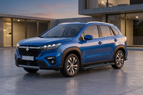 Suzuki SX4 S-Cross 2021- гг. Боковые Подножки Maya Blue (2 шт., Алюминий) фото 1
