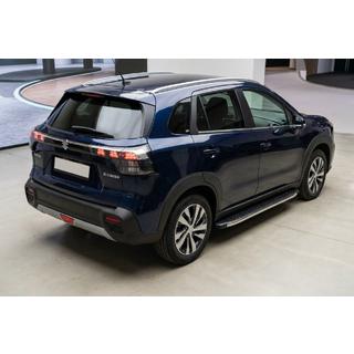 Боковые Подножки BlackLine (2 шт., Алюминий) Suzuki SX4 S-Cross 2021- гг. фото 1