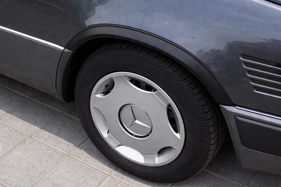Mercedes E-class W124 1984–1997 гг. Расширители арок 1989-1995 (4 шт, черные, ABS-пластик) Image