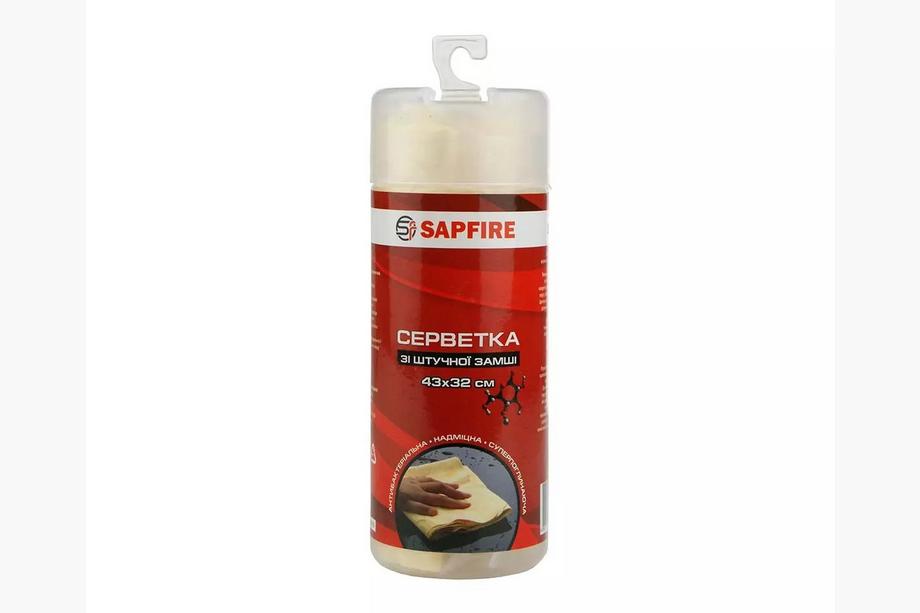 Салфетка из искусственной замши 43x32 см влажная в тубе SA-216 SAPFIRE Image