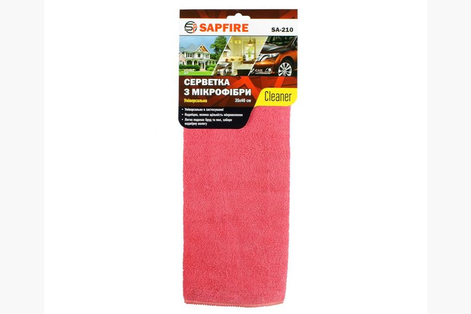 Универсальные салфетки 35x40 см красные SA-210 SAPFIRE Cleaner Image