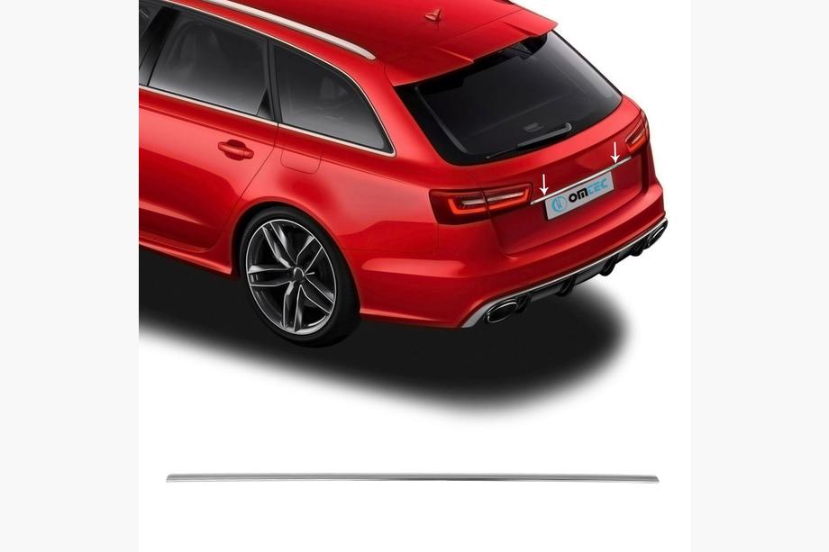 Audi A4 B7 2004-2008 гг. Задняя Накладка Нержавейка Image