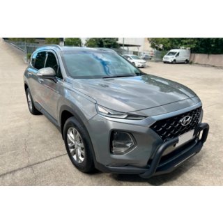 Ветровики на окна (4 шт, HIC) Hyundai Santa Fe 4 2018-2023 гг. фото 3