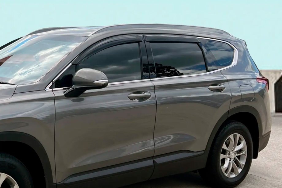 Hyundai Santa Fe 4 2018-2023 гг. Ветровики на окна (4 шт, HIC) Image