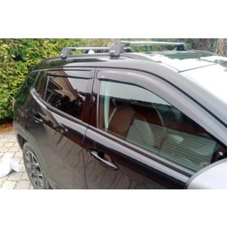 Ветровики на окна (4 шт, HIC) Jeep Compass 2016- гг. фото 2