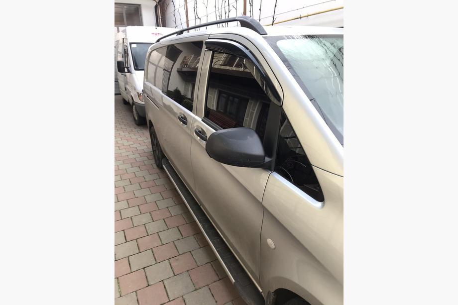Mercedes Vito/V-class W447 2014- гг. Ветровики на окна (2 шт., Sunplex Sport) Фото 5