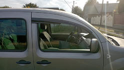 Renault Kangoo 2008–2020 гг. Ветровики на окна (2 шт., Sunplex Sport) фото 3