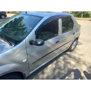 Ветровики на окна (4 шт., Sunplex Sport) Renault Logan I 2005-2008 гг. фото 1