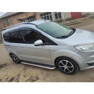 Ветровики на окна (4 шт., Sunplex Sport) Ford Courier 2014-2023 гг. фото 3