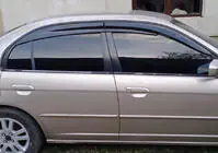 Honda Civic Sedan VII 2001-2006 гг. Ветровики на окна (4 шт., Sunplex Sport) фото 1
