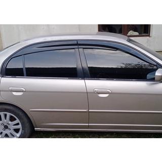 Ветровики на окна (4 шт., Sunplex Sport) Honda Civic Sedan VII 2001-2006 гг. фото 1