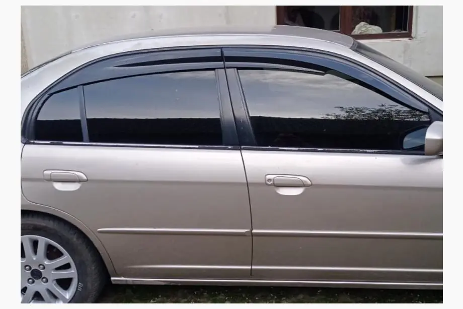 Honda Civic Sedan VII 2001-2006 гг. Ветровики на окна (4 шт., Sunplex Sport) Image