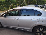 Honda Civic Sedan IX 2011-2016 гг. Ветровики на окна (4 шт., Sunplex Sport) фото 4
