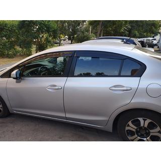 Ветровики на окна (4 шт., Sunplex Sport) Honda Civic Sedan IX 2011-2016 гг. фото 4