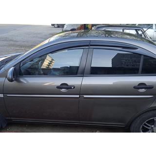 Ветровики на окна (4 шт., Sunplex Sport) Hyundai Accent 2006-2010 гг. фото 4