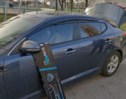 Kia Optima 2010-2016 гг. Ветровики на окна (4 шт., Sunplex Sport) фото 1