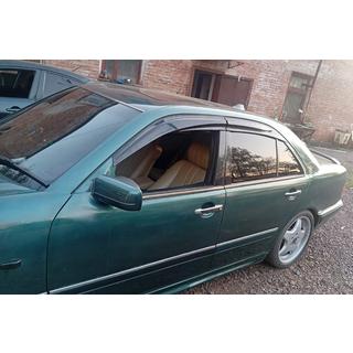 Ветровики SD (4 шт., Sunplex Sport) Mercedes E-class W210 1995-2002 гг. фото 2