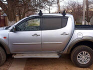 Mitsubishi L200 2006-2015 гг. Ветровики на окна (4 шт., Sunplex Sport) фото 1