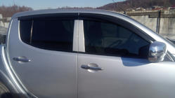 Mitsubishi L200 2006-2015 гг. Ветровики на окна (4 шт., Sunplex Sport) фото 8