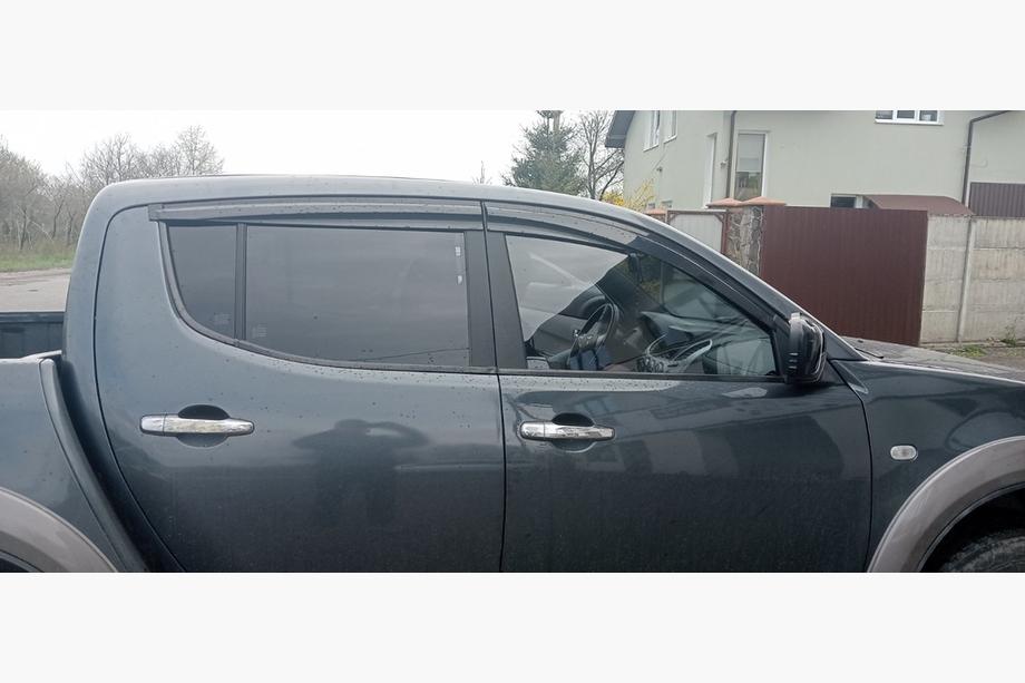 Mitsubishi L200 2006-2015 гг. Ветровики на окна (4 шт., Sunplex Sport) Фото 4