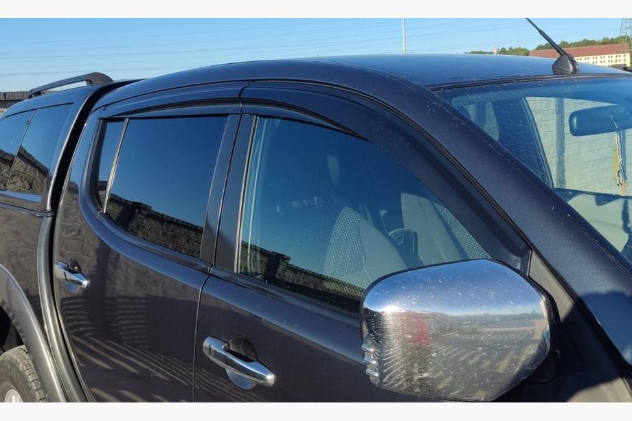 Mitsubishi L200 2006-2015 гг. Ветровики на окна (4 шт., Sunplex Sport) Фото 2