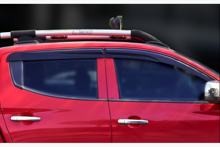 Mitsubishi L200 2006-2015 гг. Ветровики на окна (4 шт., Sunplex Sport) Фото 5