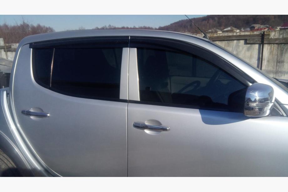 Mitsubishi L200 2006-2015 гг. Ветровики на окна (4 шт., Sunplex Sport) Фото 8