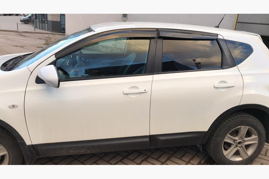 Nissan Qashqai 2010-2014 гг. Ветровики на окна (4 шт., Sunplex Sport) Image