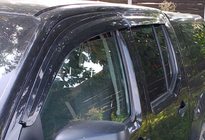 Nissan NP300 1999-2015 гг. Ветровики на окна (4 шт., Sunplex Sport) фото 1