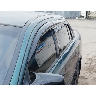 Ветровики SD/HB (4 шт., Sunplex Sport) Opel Astra G classic 1998-2012 гг. фото 2