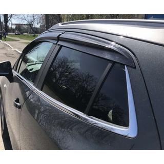 Ветровики на окна (4 шт., Sunplex Sport) Opel Mokka 2012-2021 гг. фото 2