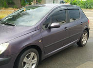 Peugeot 307 2001-2008 гг. Ветровики HB (4 шт., Sunplex Sport) фото 3