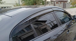 Renault Fluence 2009-2016 гг. Ветровики на окна (4 шт., Sunplex Sport) фото 2