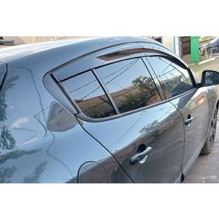 Ветровики HB (4 шт., Sunplex Sport) Renault Megane III 2009-2016 гг. фото 3