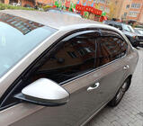 Skoda Octavia III A7 2013-2019 гг. Ветровики Liftback (4 шт., Sunplex Sport) фото 3