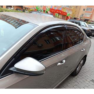 Ветровики Liftback (4 шт., Sunplex Sport) Skoda Octavia III A7 2013-2019 гг. фото 3