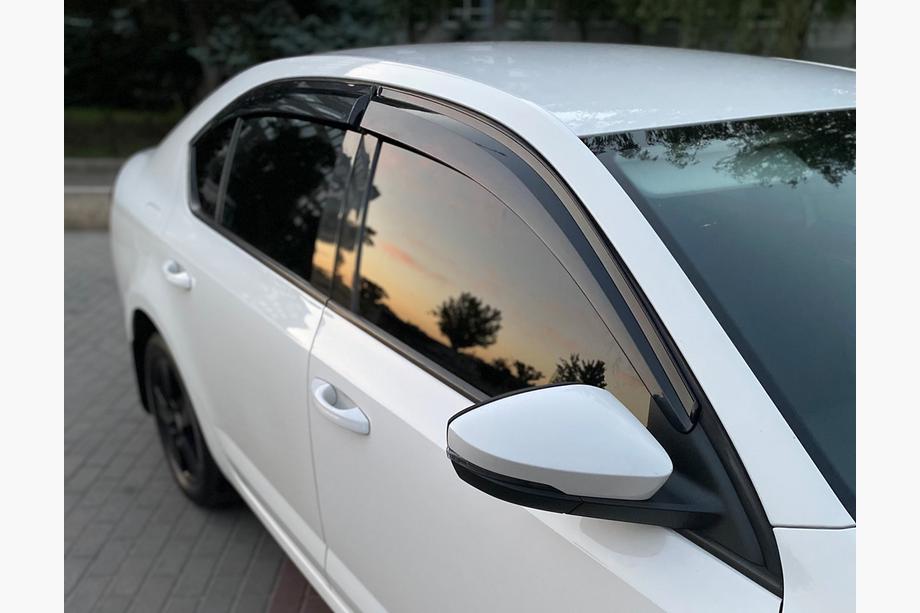 Skoda Octavia III A7 2013-2019 гг. Ветровики Liftback (4 шт., Sunplex Sport) Image