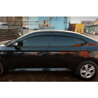 Ветровики SD (4 шт., Sunplex Sport) Skoda Superb 2015-2024 гг. фото 2