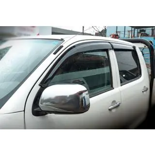 Ветровики на окна (4 шт., Sunplex Sport) Toyota Hilux 2006-2015 гг. фото 1